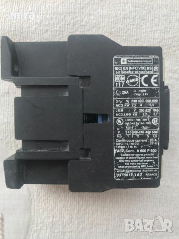 TELEMECANIQUE КОНТАКТОР LC1 D0910/ LC1 D099 - 25A/4 ПОЛЮСАПОЛЮСА, снимка 2 - Други - 39619138