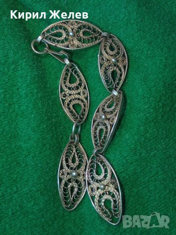 ВЪЗРОЖДЕНСКА ФИЛИГРАННО ВИСОКА ПРОБА СРЕБРО ГРИВНА с ГРАНУЛАЦИЯ 5095, снимка 11 - Антикварни и старинни предмети - 30330969