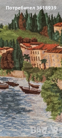 гоблен крайбрежен пейзаж 48/38, снимка 3 - Гоблени - 52107789