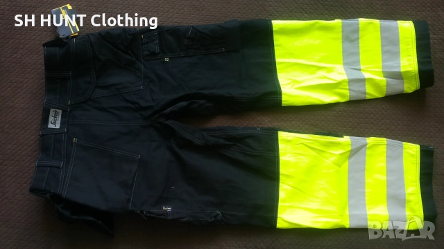 Snickers 3225 High-Vis Holster Pocket Work Trousers размер 52 / L - XL работен панталон W4-484, снимка 3 - Панталони - 52025581