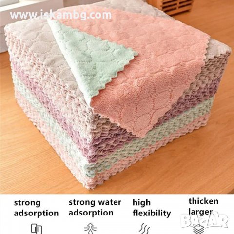 Микрофибърна кърпа, предназначена за почистване, абсорбиране и полиране - код 3274, снимка 11 - Мопове, кофи, четки и метли - 34510965