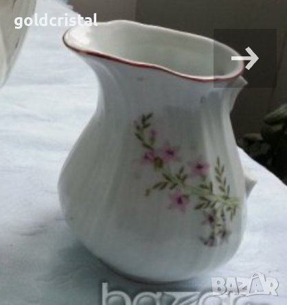 Стар български порцелан чайник захарница плато , снимка 4 - Антикварни и старинни предмети - 12019452