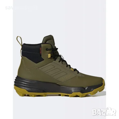 Мъжки зимни боти ADIDAS Unity Leather Mid Cold.Rdy Hiking Boots Green, снимка 1 - Мъжки боти - 48136689