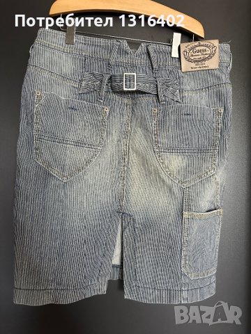 Дънкова пола до коляното “Guess”, размер М, снимка 4 - Поли - 41098629