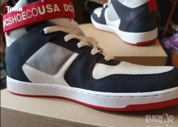 DC USA ORIGINAL Нови Мъжки Маратонки Изцяло от Естествена Кожа , снимка 6 - Маратонки - 51244682