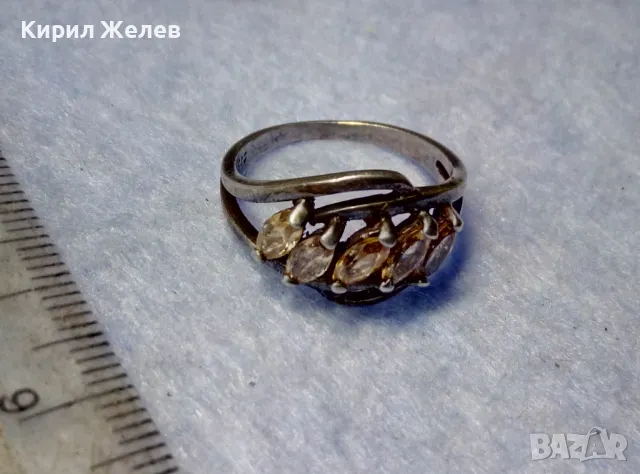 РАЗКОШЕН СКЪПОЦЕНЕН СРЕБЪРЕН ПРЪСТЕН СРЕБРО 925 с КРАСИВИ ЮВЕЛИРНО ФАСЕТИРАНИ КАМЪНИ ЦИТРИН 47531, снимка 8 - Пръстени - 50192737
