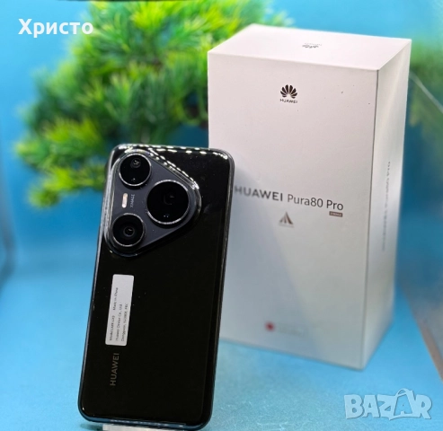 НОВ!!! Huawei Pura 80 Pro, 512GB, 12GB RAM, Glazed Black, снимка 2 - Huawei - 52076446