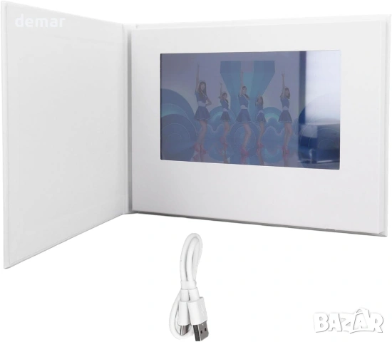 Видео поздравителна картичка LICAEVEY, HD 7-инчов IPS сензорен екран, 4GB памет, снимка 7 - Друга електроника - 53836459