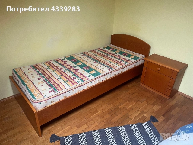Две легла с шкафче , снимка 4 - Спални и легла - 53212421