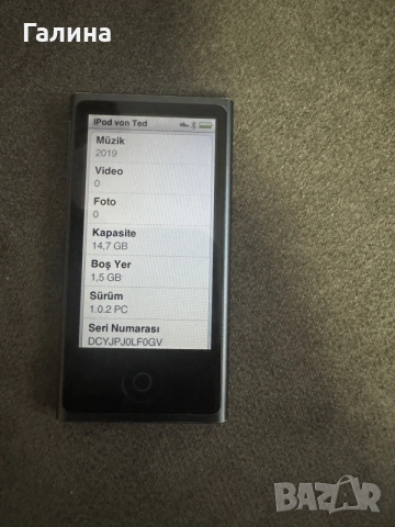 Apple iPod Nano 16gb, Space Gray, снимка 2 - Apple iPhone - 56058192