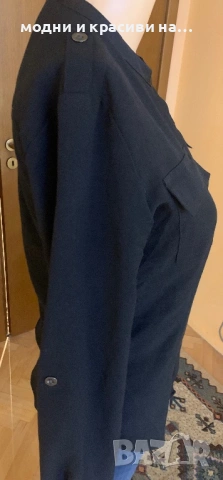 Елегантна черна риза Calvin Klein, размер XS/S, снимка 6 - Ризи - 53135287