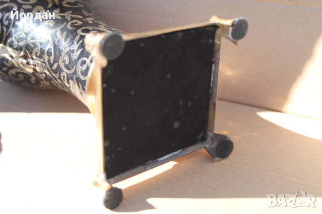 Ваза стъкло и бронз , снимка 12 - Антикварни и старинни предмети - 41715549