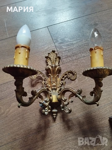 Страхотен бронзов двоен аплик, снимка 2 - Антикварни и старинни предмети - 51389623