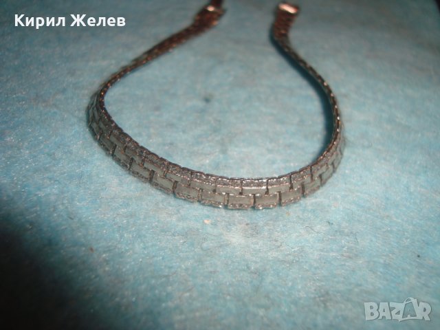 ПОСРЕБРЕНА ФЕШЪН АРТ ГРИВНА от БЛАГОРОДНА НЕРЪЖДАЕМА СТОМАНА ЗДРАВА ВИНТИДЖ ПЛЕТКА 25872, снимка 5 - Гривни - 35769980