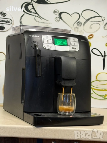 Кафемашина кафе автомат Saeco INTELİA с гаранция, снимка 4 - Кафемашини - 53752895