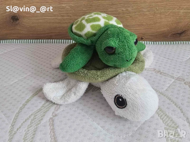 Мама костенурка с бебе -Плюшени играчки 