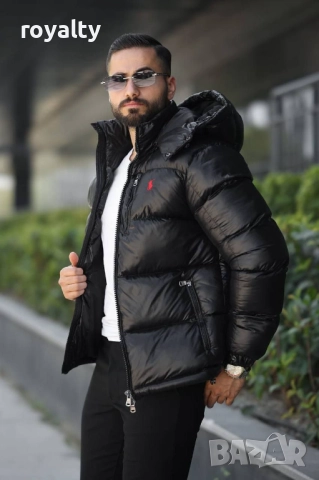 U.S. Polo Ralph Lauren Черно Зимно Мъжко Яке , снимка 4 - Якета - 52670124