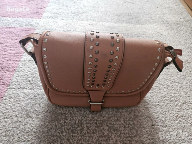 Дамска чанта - цвят - пепел от роза, снимка 3 - Чанти - 53022190