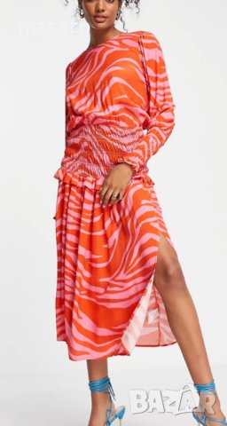 NEVER FULLY DRESSED - розова рокля, снимка 2 - Рокли - 42203619