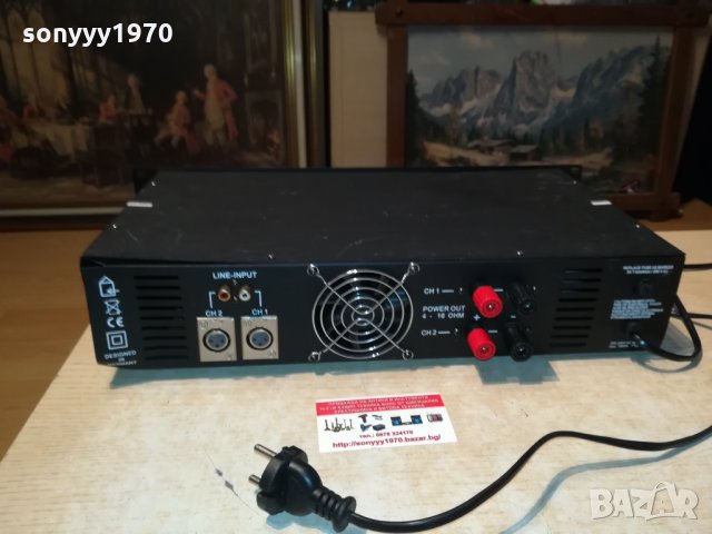 NOVEX AMP6000 2X300W MAIN AMPLIFIER 0310210827, снимка 7 - Ресийвъри, усилватели, смесителни пултове - 34330958