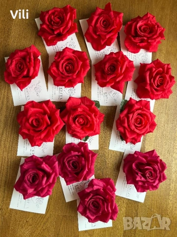 Роза  за коса , снимка 18 - Аксесоари за коса - 49771829