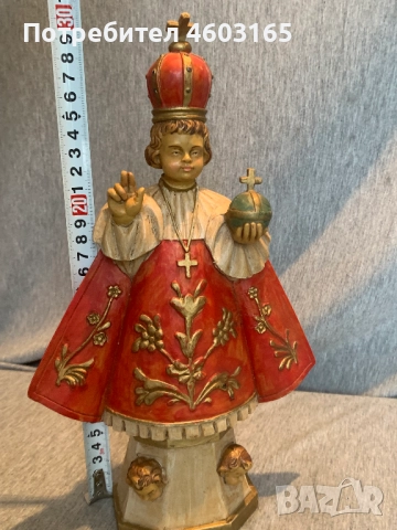  стара италианска статуетка на младенеца от Прага, снимка 6 - Антикварни и старинни предмети - 52029815