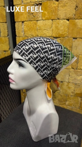 FENDI ⚜️Копринени Шалове, снимка 5 - Шалове - 53289058