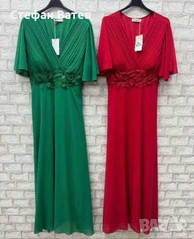 Дълъг модел официални рокли от шифон, снимка 1