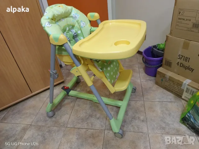 Детско столче за хранене Peg Perego Prima Pappa (My Friends Verde), снимка 8 - Столчета за хранене - 56144825