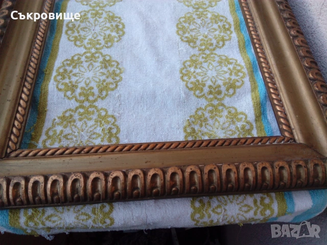 Стара рамка за картина 64 см х 50 см с окачка, снимка 2 - Антикварни и старинни предмети - 53701207