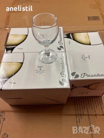Нови чаши за вино "Bistro 6" от Paşabahçe - 3 кутии!, снимка 4 - Чаши - 51341198