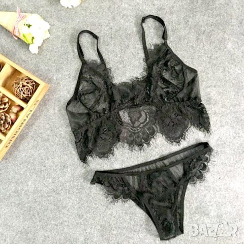 Дамски еротичен дантелен сет от две части - Код: B465, снимка 5 - Бельо - 35422796
