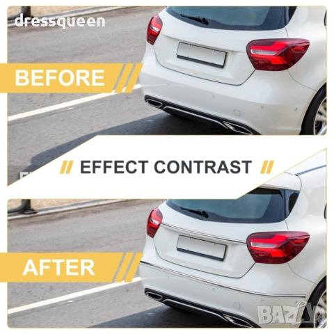 4537 Самозалепваща хромирана лайсна (15м) – Универсален декор за кола и дом, снимка 6 - Аксесоари и консумативи - 53636176