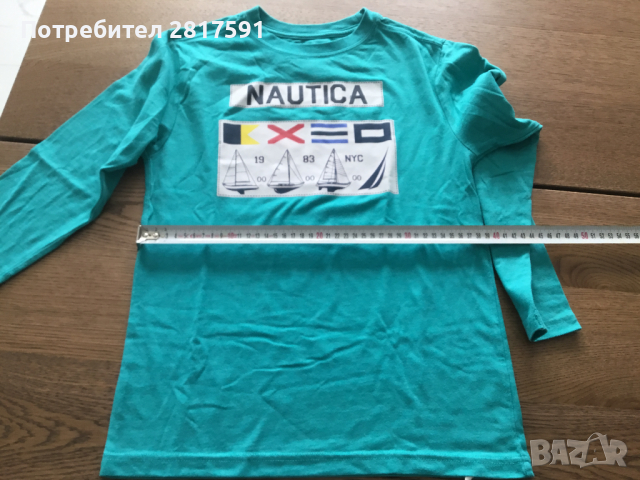 Детска блуза с дълъг ръкав Nautica, размер М 10-12, снимка 2 - Детски Блузи и туники - 44729308