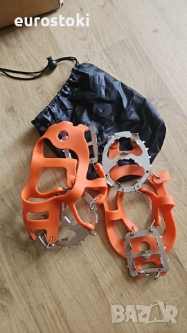 18-зъбни алпинистки котки, широко приложение, с дълъг експлоатационен живот за открито, за ски писти, снимка 6 - Зимни спортове - 52136150