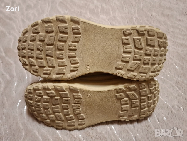 Бежови спортни боти с дължина на стелката 23см - за широк крак, снимка 5 - Дамски боти - 52634750