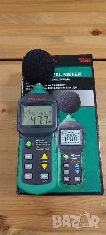 Уред за измерване нивото на звука MS6702, термометър и влагомер