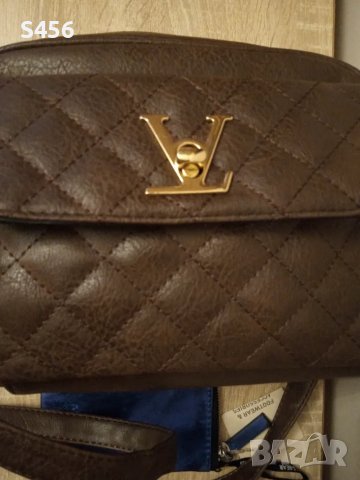 Дамска чанта L*V*+ Подарък Bershka портмоне , снимка 4 - Чанти - 49982001