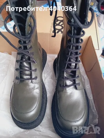N38 Asos нови ботуши  ест.кожа , снимка 2 - Дамски ботуши - 47550367