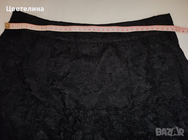 Дамска черна официална поличка с харбали H&M размер S 36 цена 10 лв., снимка 7 - Поли - 42634907