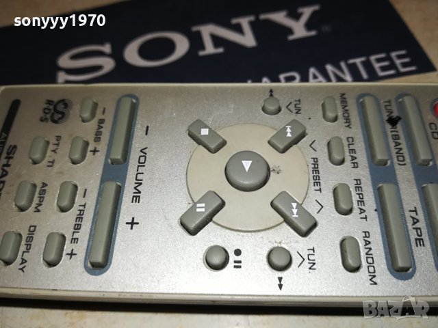SHARP AUDIO REMOTE CONTROL 1407231316, снимка 17 - Други - 41548420