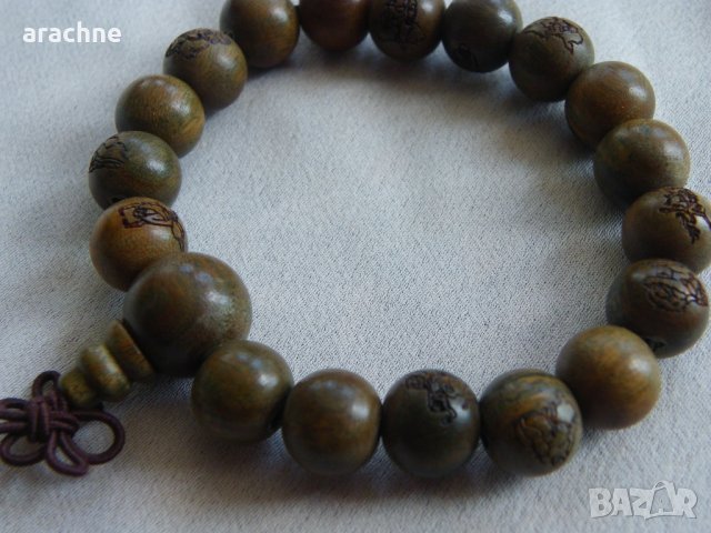 Буда гривна за медитация от рядкото и ценно агарово дърво , снимка 4 - Гривни - 41204990