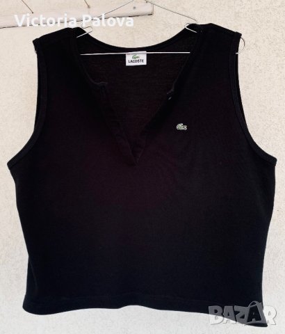 LACOSTE тениска кроп оригинал, снимка 13 - Корсети, бюстиета, топове - 41097972