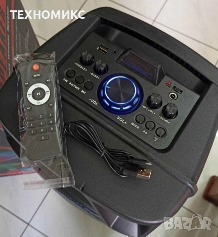 Караоке Big Boss Bluetooth колонка с микрофон ZQS 8210, снимка 6 - Bluetooth тонколони - 53801241