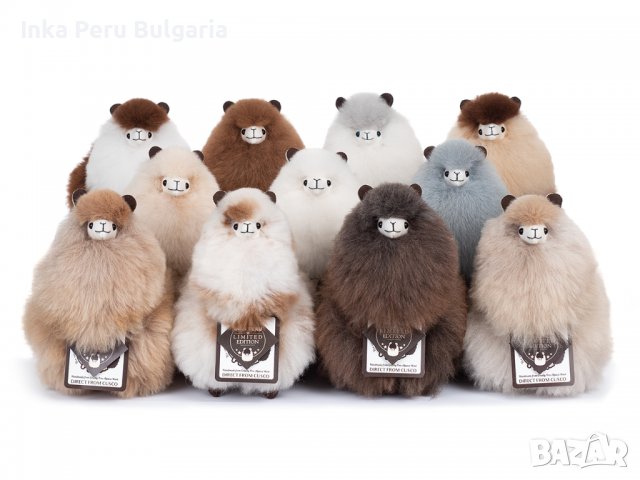  Усмихната алпака – малка, 23 см, Latte Macchiato, снимка 7 - Плюшени играчки - 40068575