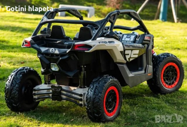 Двуместен джип Can-Am Maverick 4x4 UTV 24v батерия С ДИСТАНЦИОННО, снимка 16 - Детски велосипеди, триколки и коли - 39001345
