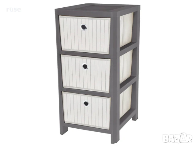 НОВИ! Пластмасов шкаф с колела 3 нива 