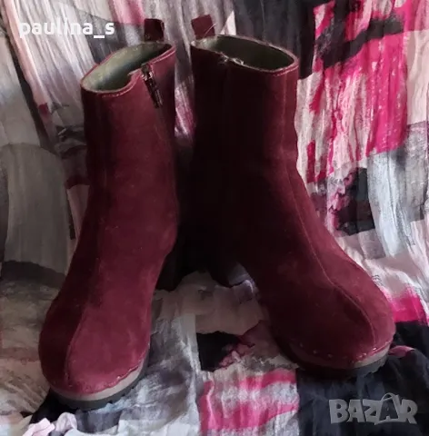 "Softclox" дамски боти от естествен велур / N38 , снимка 11 - Дамски боти - 48027742