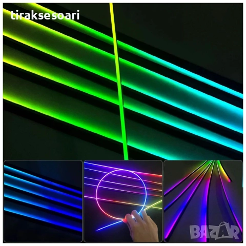 RAINBOW LED амбиентно осветление за автомобили с RGB 256 цвята, 14 в 1, снимка 6 - Аксесоари и консумативи - 52567063