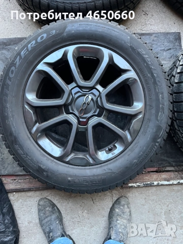 16 цолови алуминиеви джанти със зимни гуми за Фиат 500Х, снимка 3 - Гуми и джанти - 52455354